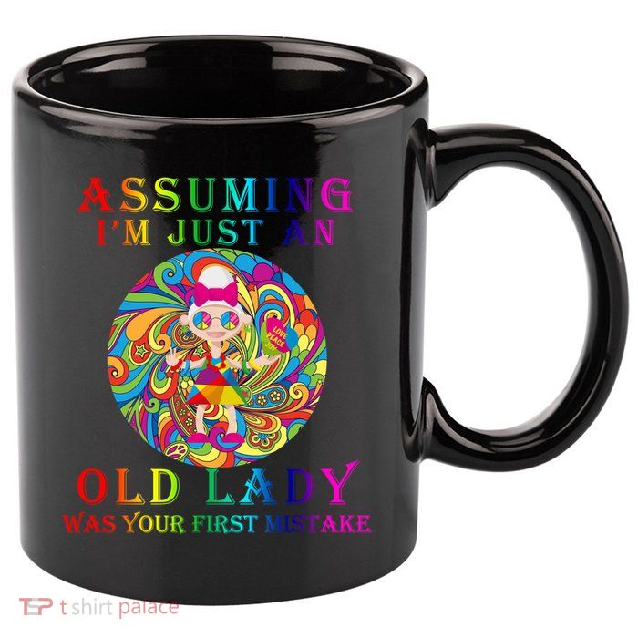 Funny Old Lady 11oz C Handle Ceramic Mug