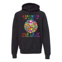 Funny Old Lady Premium Hoodie