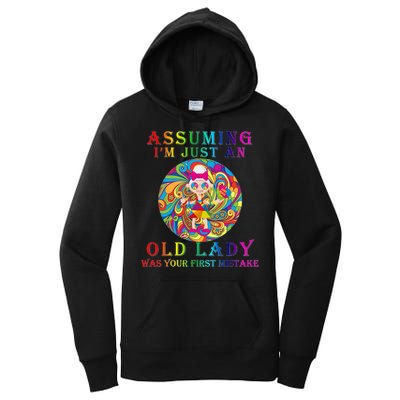 Funny Old Lady Women's Pullover Hoodie