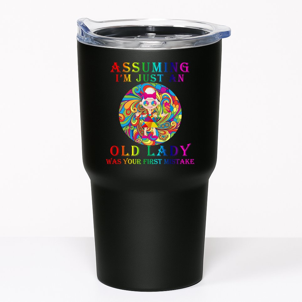 Funny Old Lady Tumbler