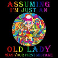 Funny Old Lady Premium T-Shirt