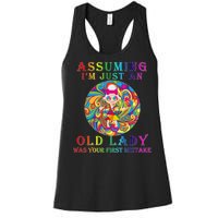 Funny Old Lady Women's Racerback Tank