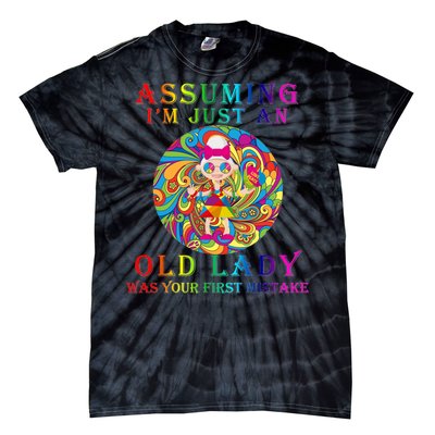 Funny Old Lady Tie-Dye T-Shirt