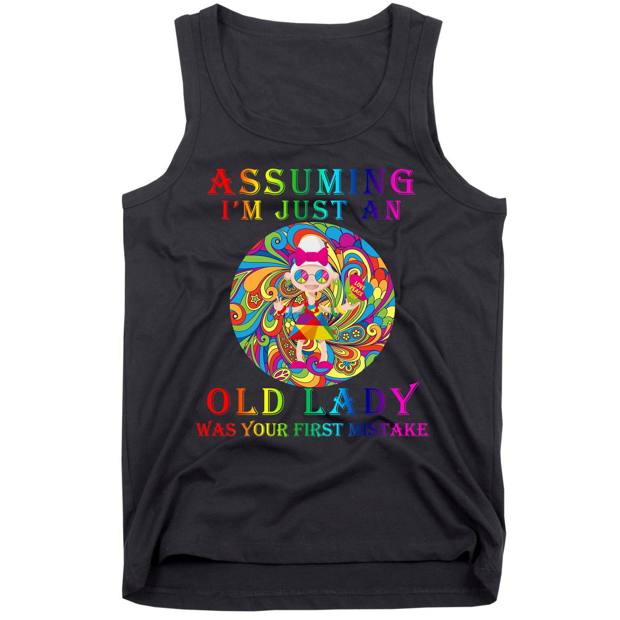 Funny Old Lady Tank Top