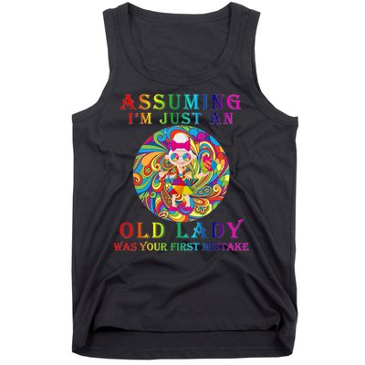 Funny Old Lady Tank Top