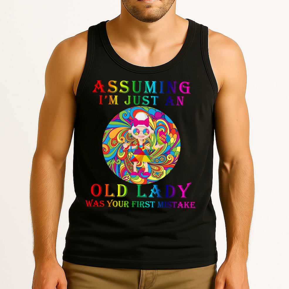 Funny Old Lady Tank Top
