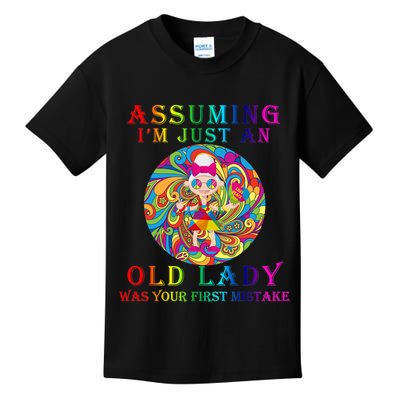 Funny Old Lady Kids T-Shirt
