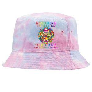 Funny Old Lady Tie-Dyed Bucket Hat