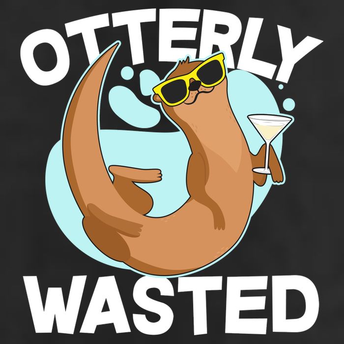 Funny Otterly Wasted Drunk Otter Cool Comfort Performance Bucket Hat