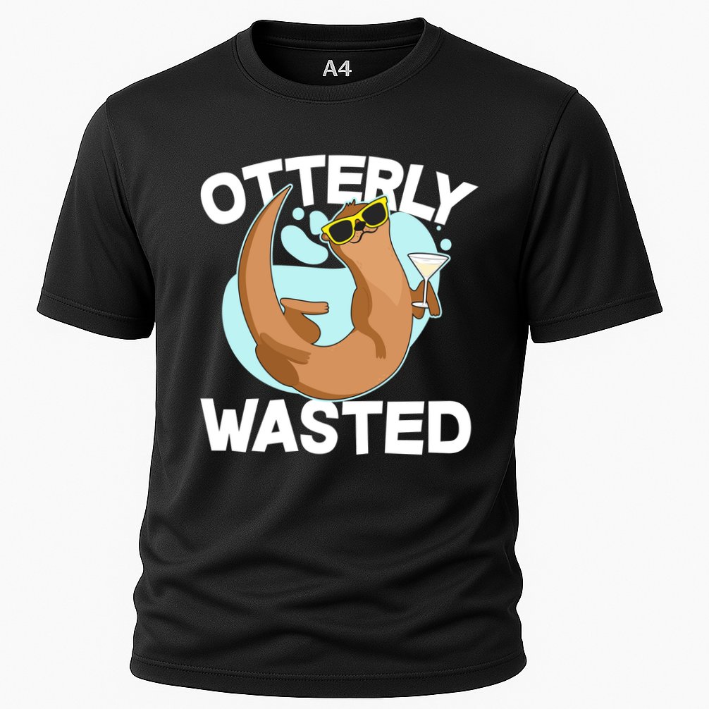 Funny Otterly Wasted Drunk Otter Performance Shirt