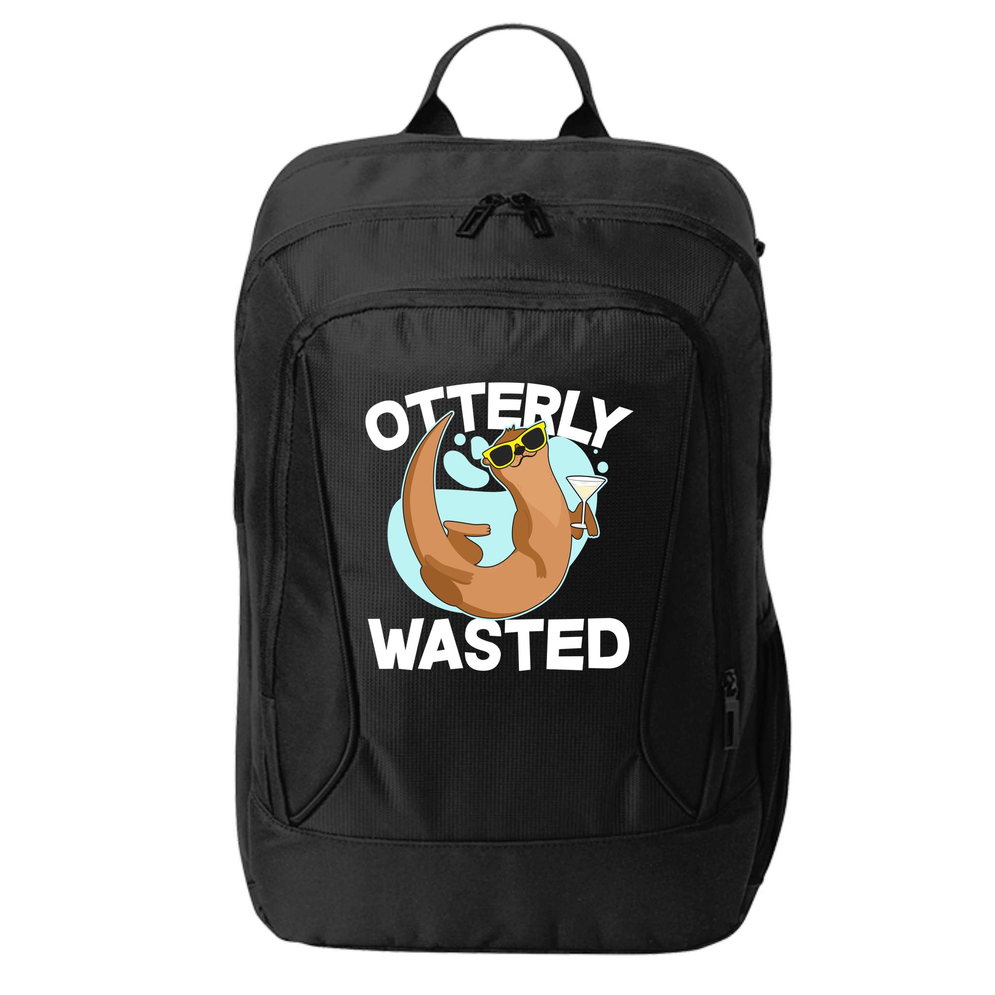 Funny Otterly Wasted Drunk Otter City Backpack