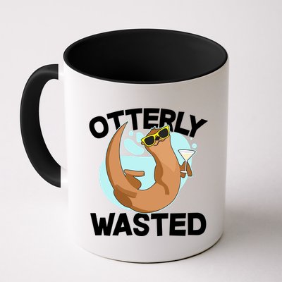 Funny Otterly Wasted Drunk Otter Mug