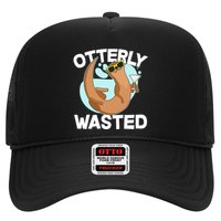 Funny Otterly Wasted Drunk Otter Trucker Hat