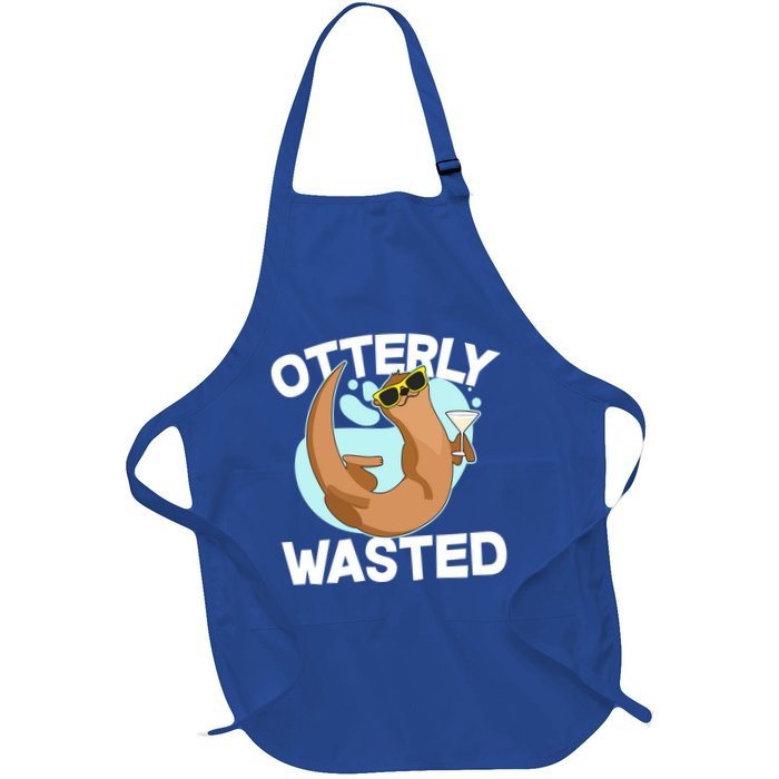 Funny Otterly Wasted Drunk Otter Apron