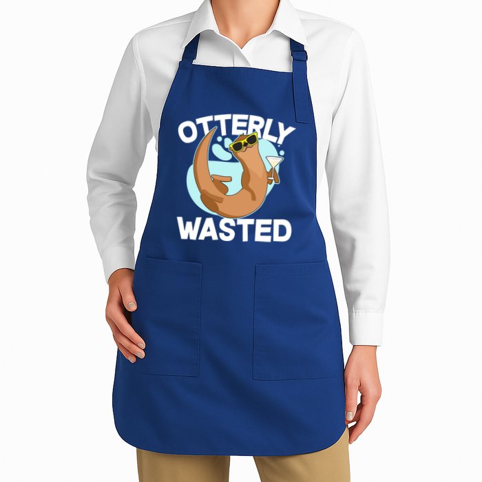 Funny Otterly Wasted Drunk Otter Apron