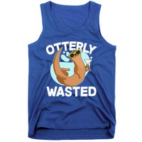 Funny Otterly Wasted Drunk Otter Tank Top