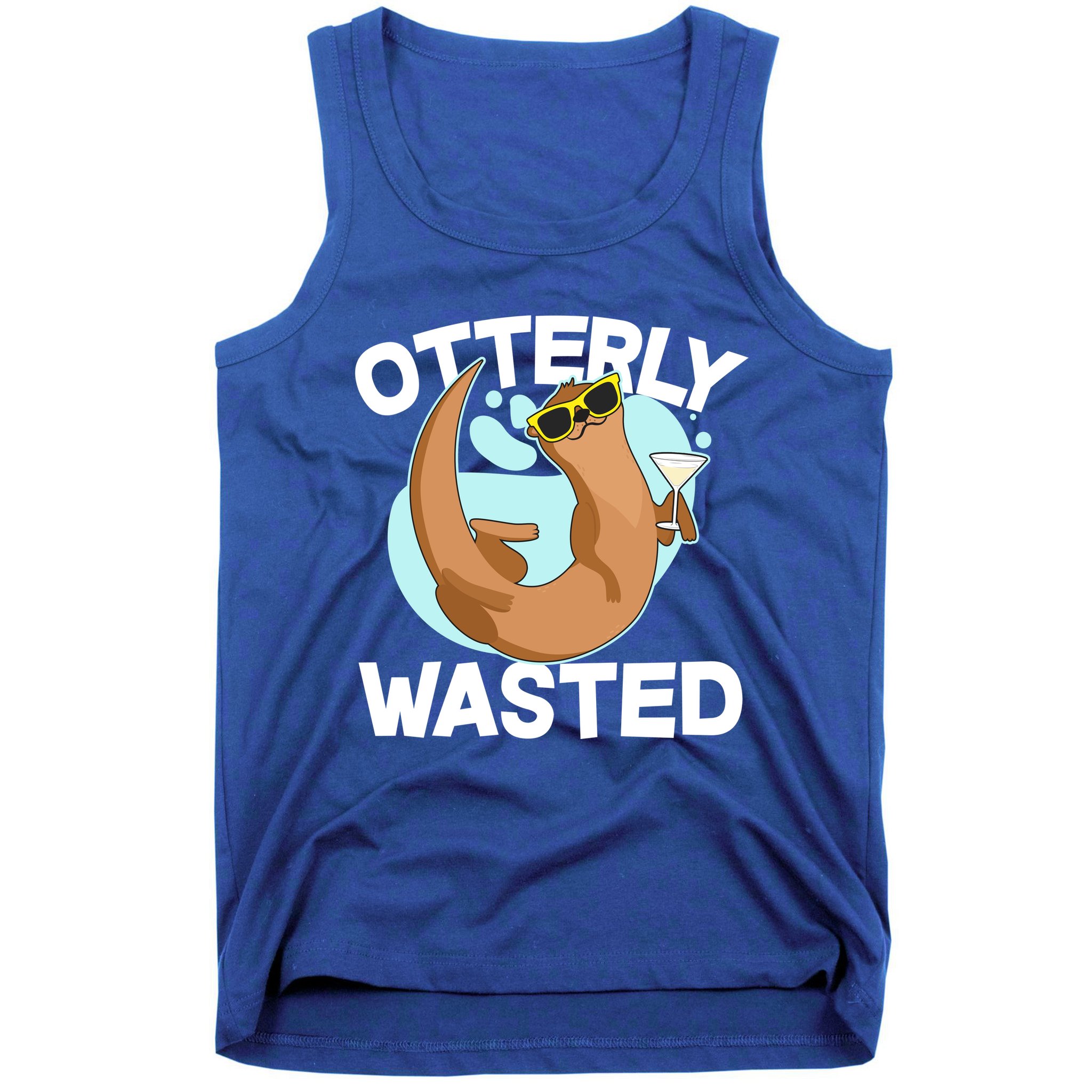Funny Otterly Wasted Drunk Otter Tank Top