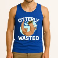 Funny Otterly Wasted Drunk Otter Tank Top