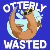Funny Otterly Wasted Drunk Otter Visor