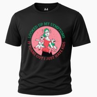 Funny Overwhelmed Mom Cooling Performance Crew T-Shirt
