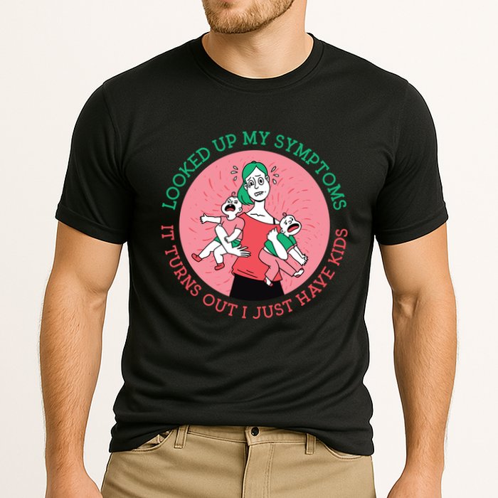 Funny Overwhelmed Mom Cooling Performance Crew T-Shirt