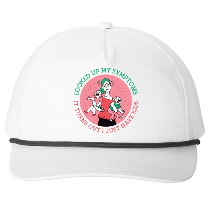 Funny Overwhelmed Mom Snapback Five-Panel Rope Hat