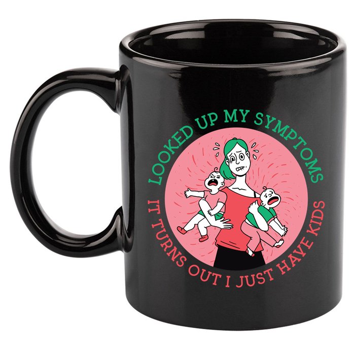 Funny Overwhelmed Mom 11oz C Handle Ceramic Mug