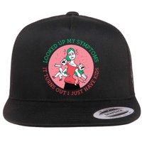 Funny Overwhelmed Mom Flat Bill Trucker Hat