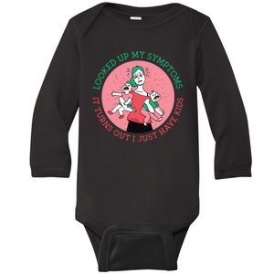 Funny Overwhelmed Mom Baby Long Sleeve Bodysuit