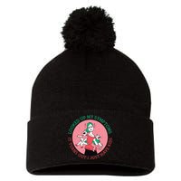 Funny Overwhelmed Mom Pom Pom 12in Knit Beanie