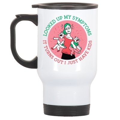 Funny Overwhelmed Mom Stainless Steel Travel Mug