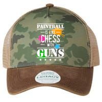 Funny Paintball Is Like Chess With Guns Legacy Tie Dye Trucker Hat