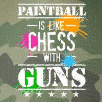 Funny Paintball Is Like Chess With Guns Legacy Tie Dye Trucker Hat