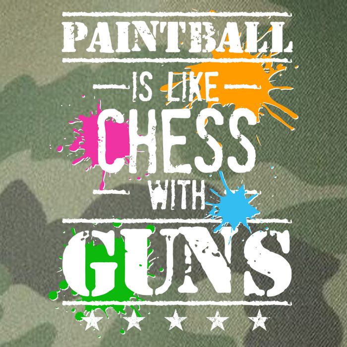 Funny Paintball Is Like Chess With Guns Legacy Tie Dye Trucker Hat