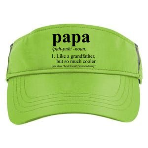 Funny Papa Definition Like A Grandfather Adult Drive Performance Visor