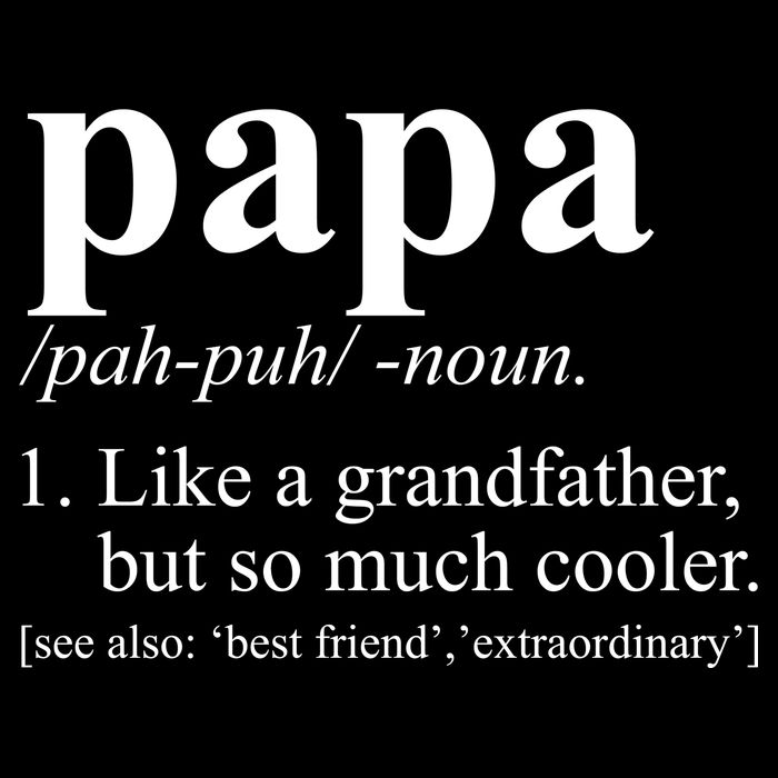 Funny Papa Definition Like A Grandfather Impact Tech Backpack