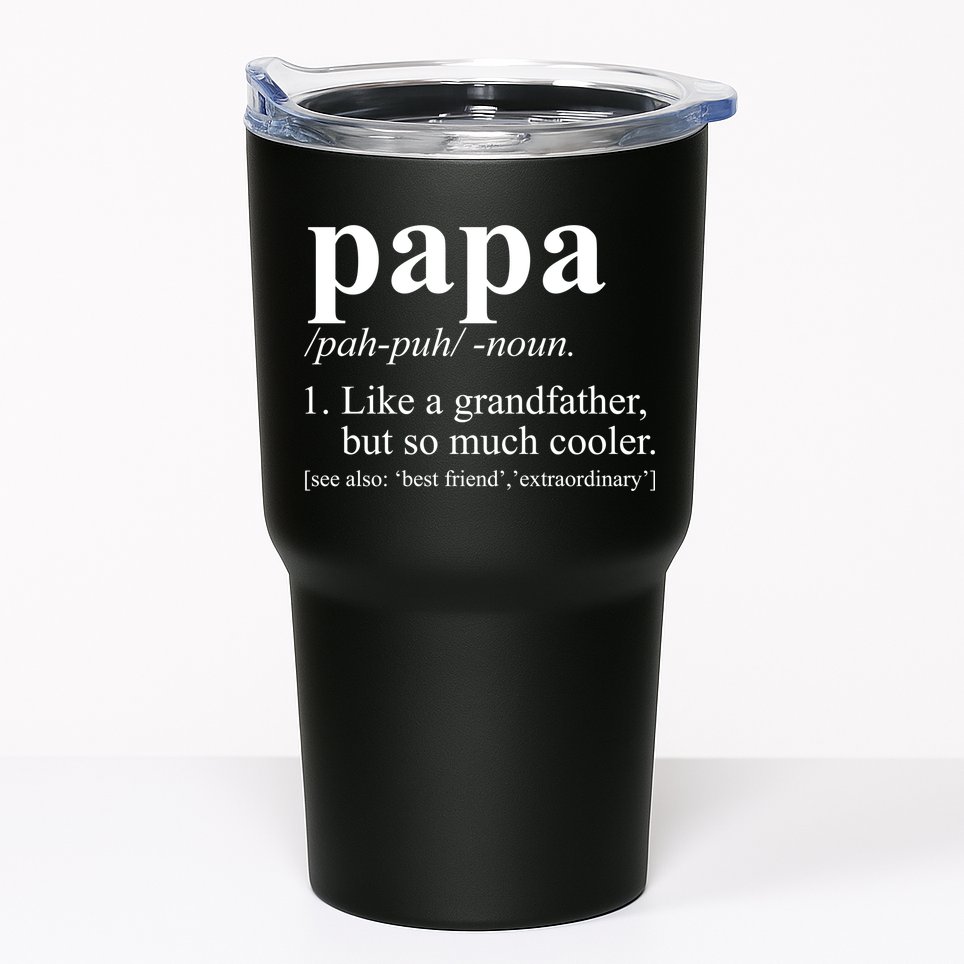 Funny Papa Definition Like A Grandfather Tumbler
