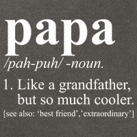 Funny Papa Definition Like A Grandfather Cotton Canvas Backpack