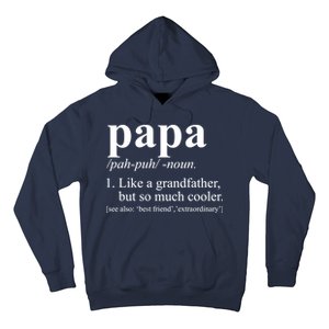 Funny Papa Definition Like A Grandfather Hoodie