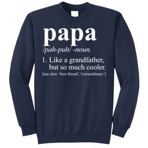 Funny Papa Definition Like A Grandfather Sweatshirt