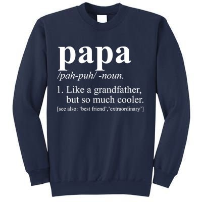 Funny Papa Definition Like A Grandfather Sweatshirt