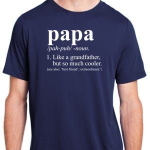 Funny Papa Definition Like A Grandfather Adult ChromaSoft Performance T-Shirt