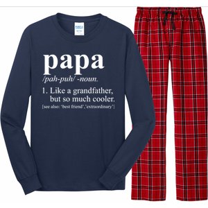 Funny Papa Definition Like A Grandfather Long Sleeve Pajama Set