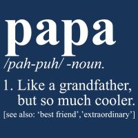Funny Papa Definition Like A Grandfather 16 in Basic Backpack