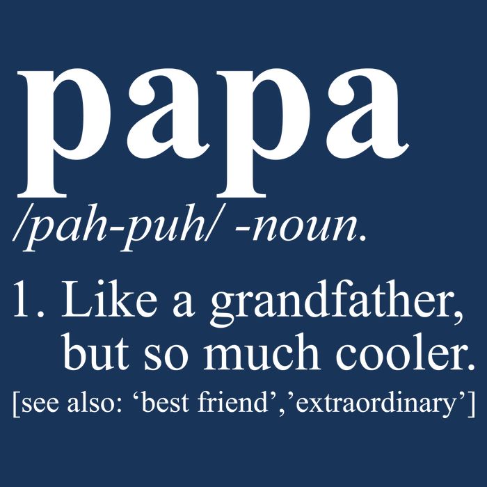 Funny Papa Definition Like A Grandfather 16 in Basic Backpack