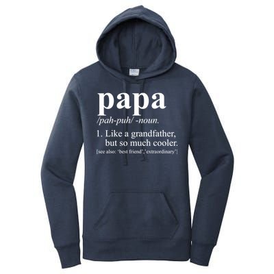 Funny Papa Definition Like A Grandfather Women's Pullover Hoodie