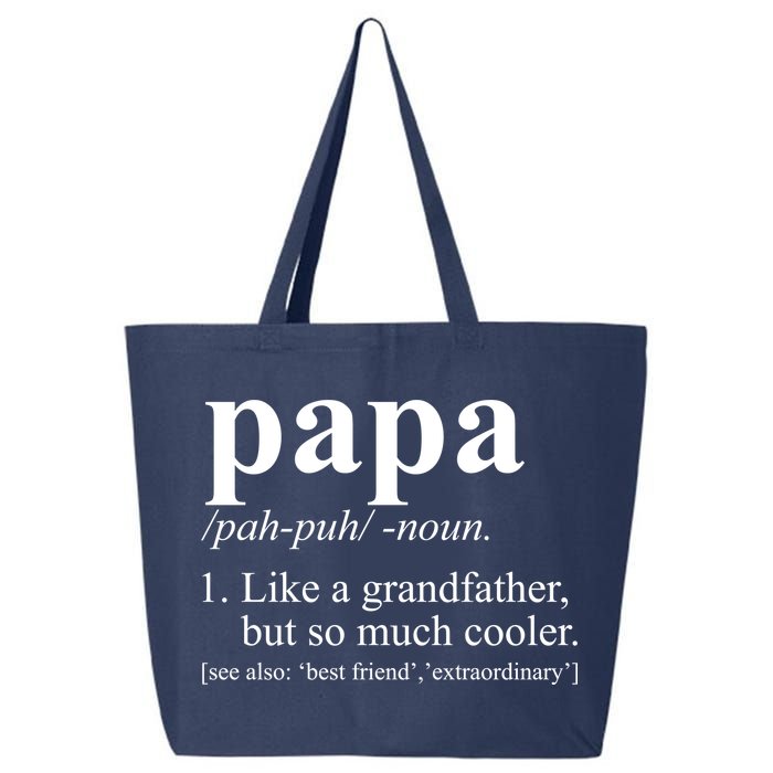 Funny Papa Definition Like A Grandfather 25L Jumbo Tote