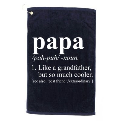 Funny Papa Definition Like A Grandfather Golf Towel
