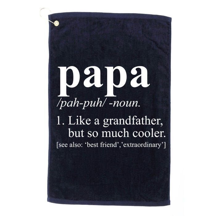 Funny Papa Definition Like A Grandfather Golf Towel