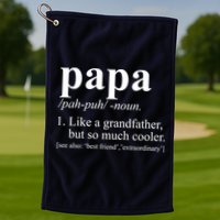 Funny Papa Definition Like A Grandfather Golf Towel